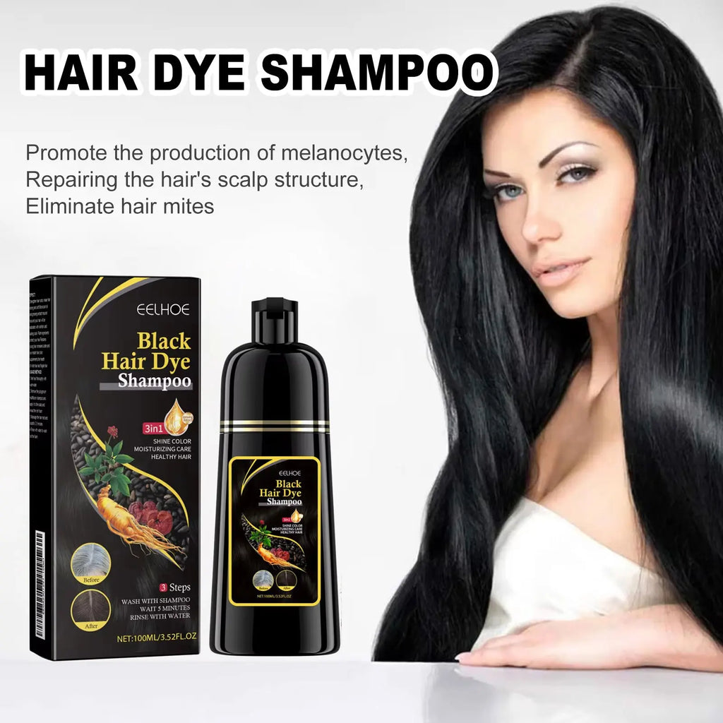 Champú natural 3 en 1 cabello negro