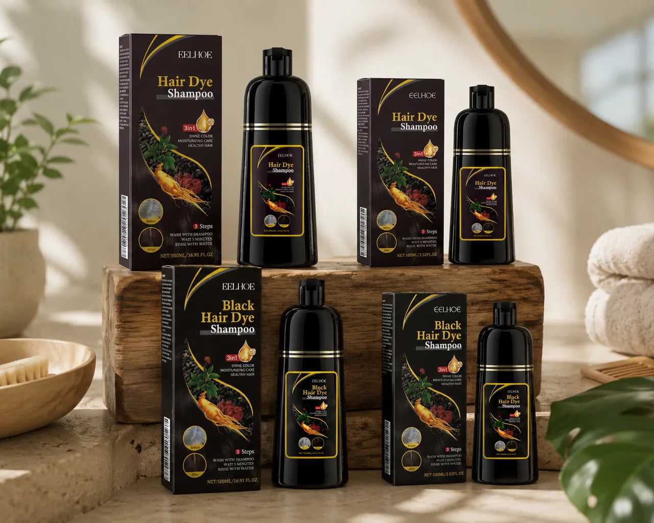 LIRVEXA — Champú Natural para Cabello Negro | Envío Gratis